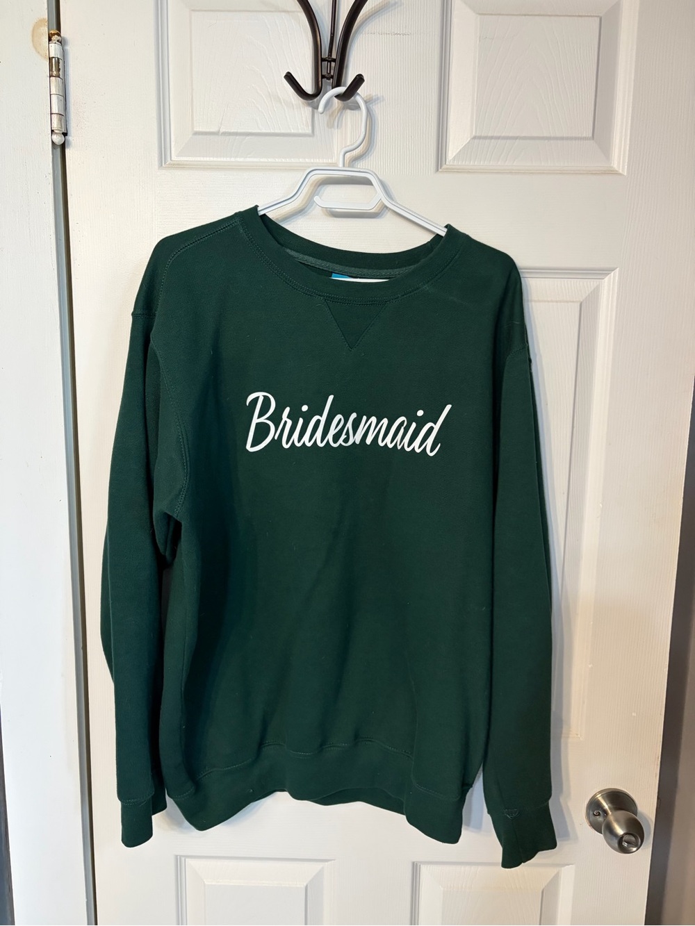 Bridesmaid Forest Green Crewneck Sweatshirt